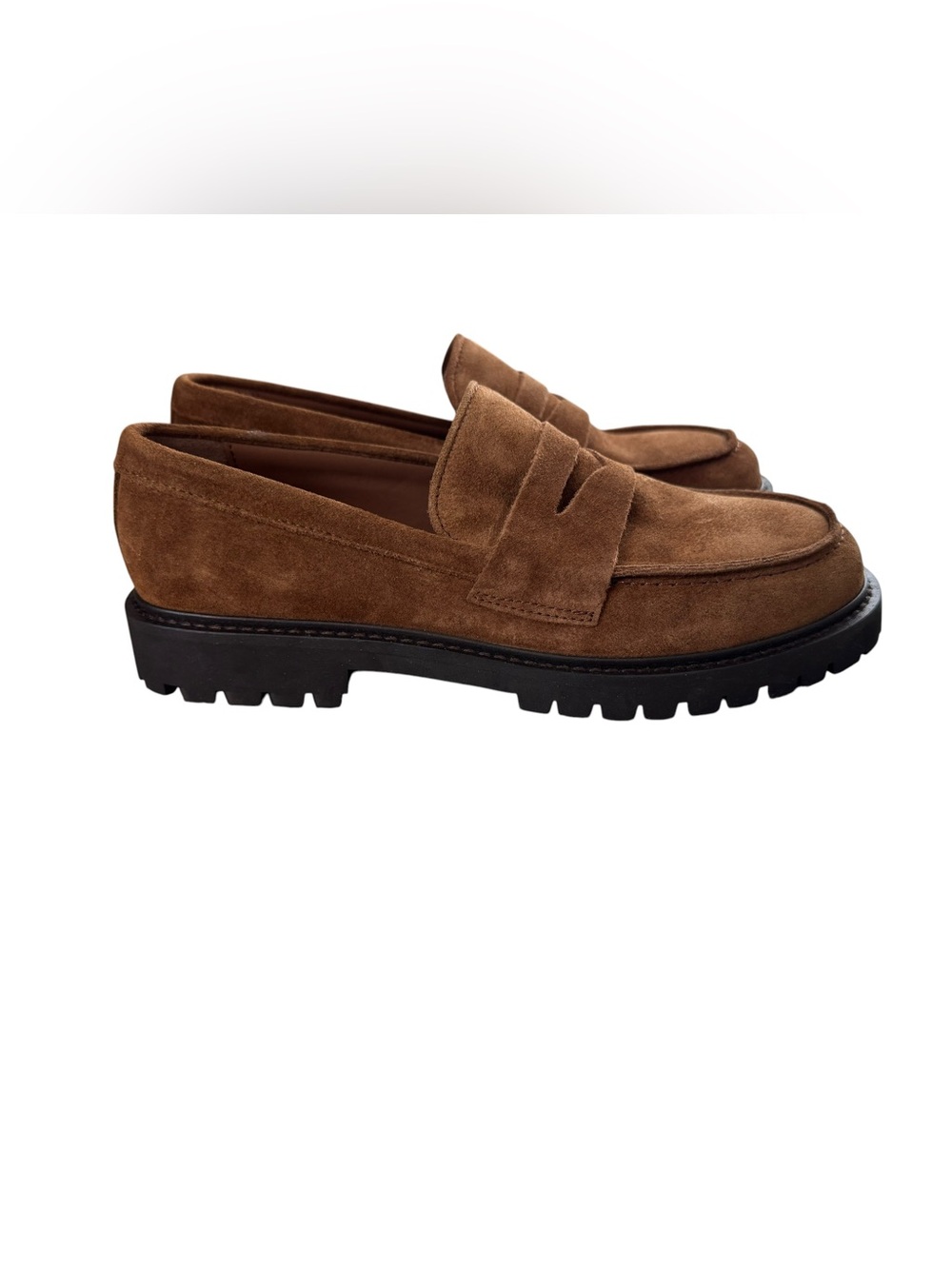 Thursday Boot Company Penny Loafers in Honey Brown Suede size 8.5 - Picture 3 of 11